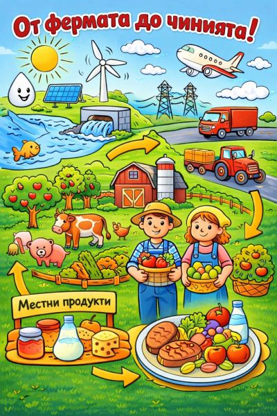 От фермата до чинията - пътят на храната - ДГ №108 Детско царство - София